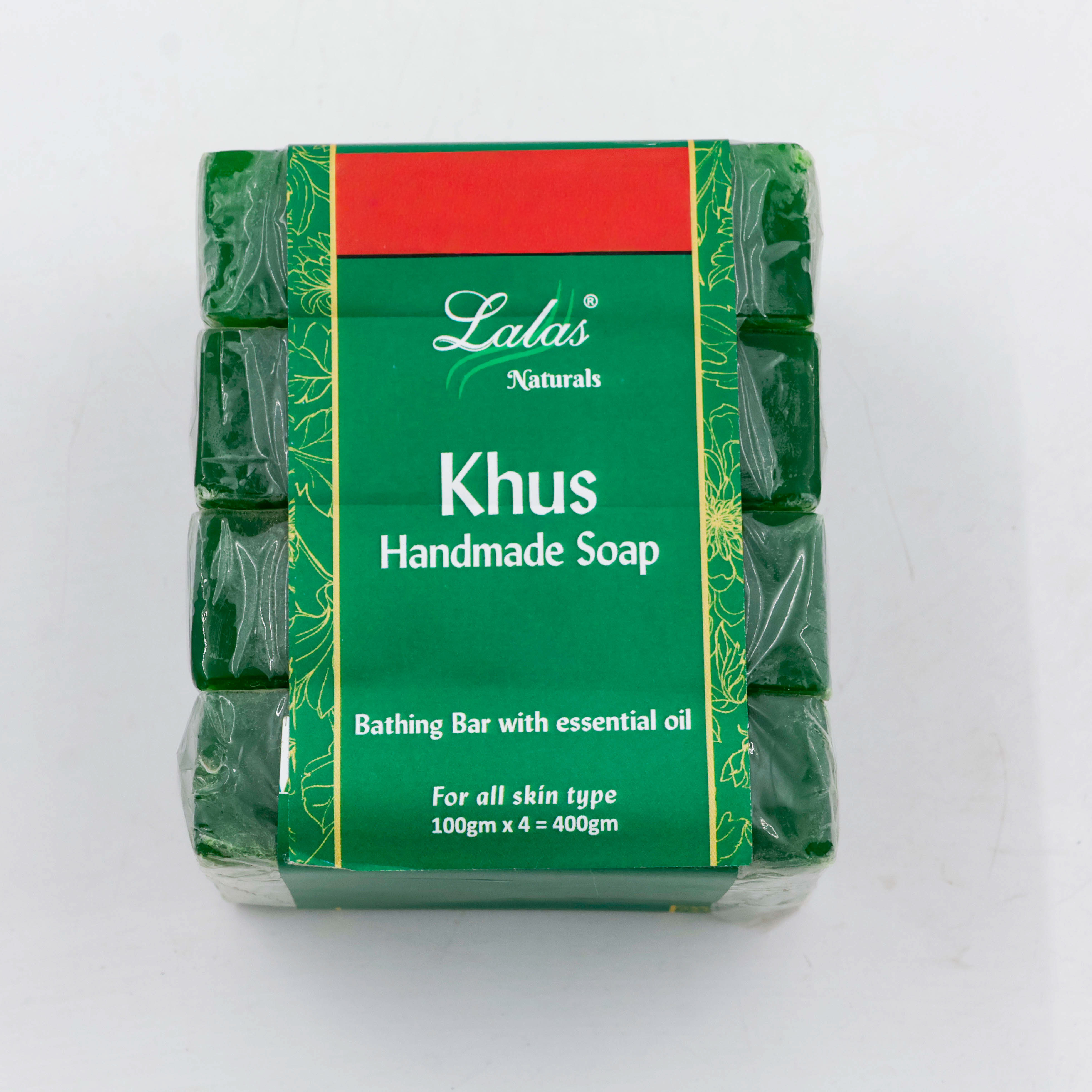 Lalas Soap Handmade Khus 4PC 400 g